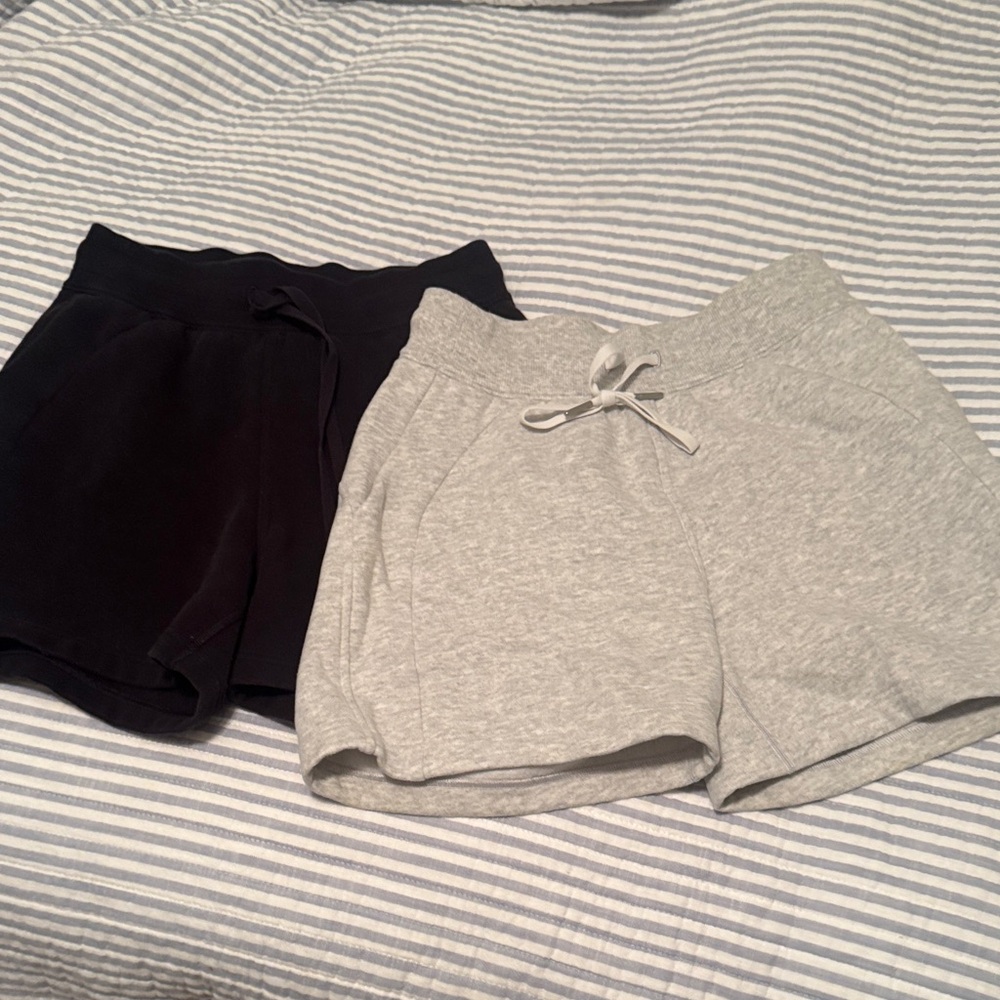 lululemon athletica Black and Gray Athletic Shorts
